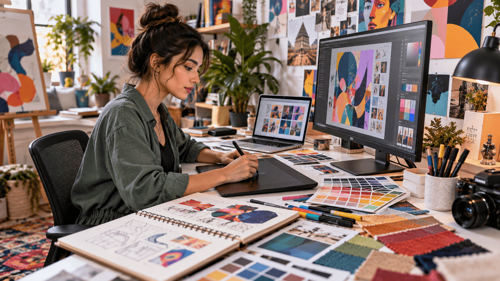 دورة التصميم الجرافيكي والميديا الإبداعية   Graphic Design & Creative Media